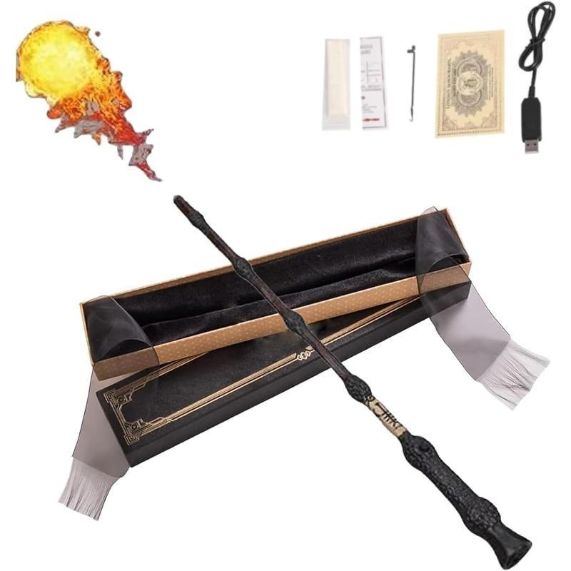 Magic Flame Wand – Real Fire Shooting Wizard Stick for Halloween, Christmas &amp; Party Tricks | Perfect Gift for Magicians, Cosplay &amp; TikTok Viral Videos